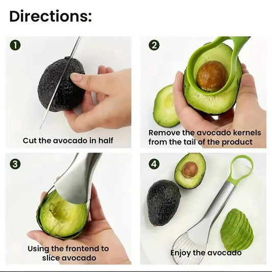 2-in-1 Stainless Steel Avocado Slicer