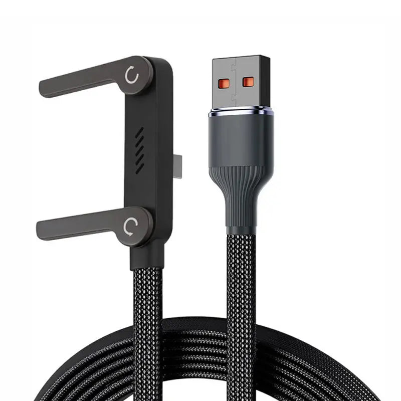 Fast Charging Type C to Type C, Cable USB C to Type C, with Foldable Stand