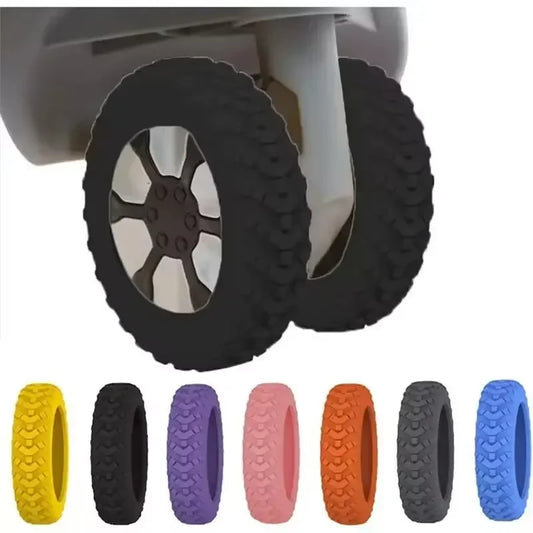 8Pcs Silicone Luggage Wheel Protector Covers