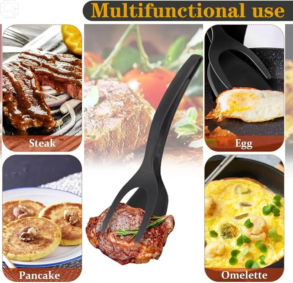 2-in-1 Flip Spatula Tongs