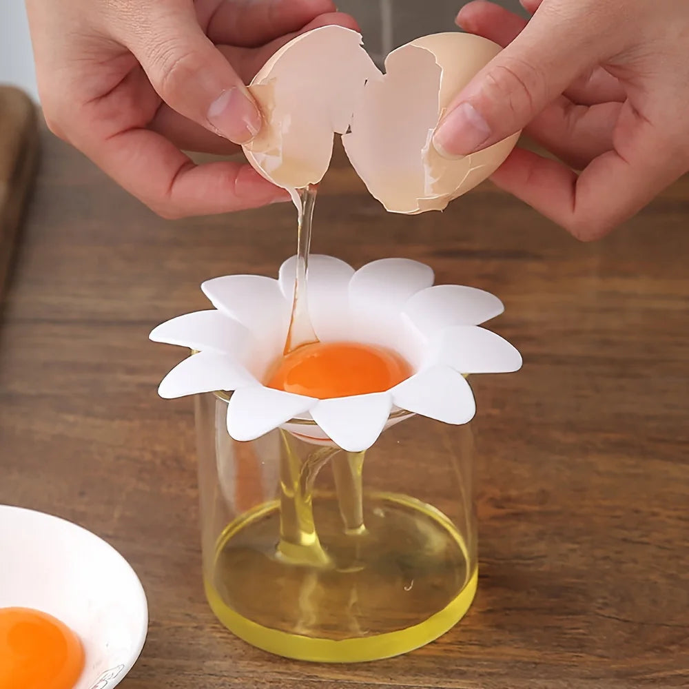Flower-Shape Egg White & Yolk Separator