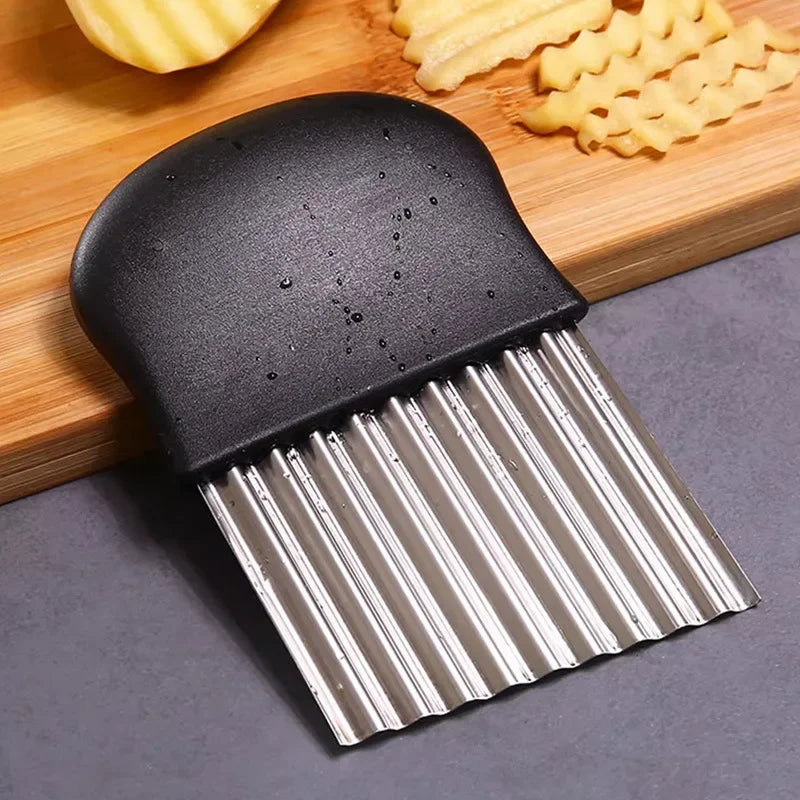 Stainless Steel Crinkle Cutter & Wavy Slicer