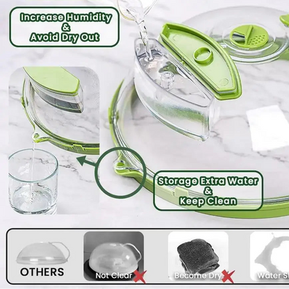 Microwave Food Cover with Steamer