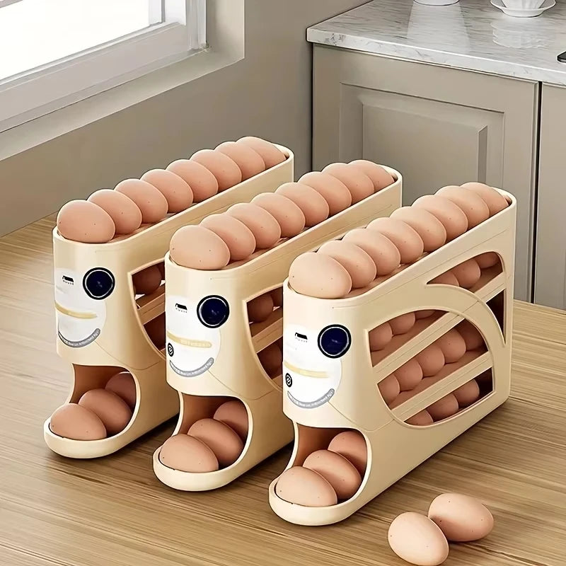 Auto-Rolling Egg Dispenser for the Fridge