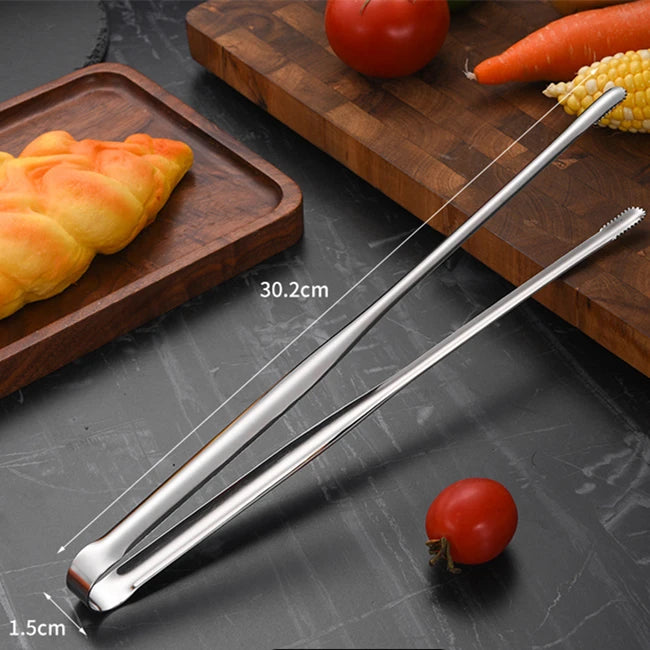 Stainless Steel Grill & Kitchen Tongs