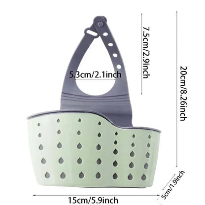 Hanging Kitchen Sink Caddy & Sponge Holder