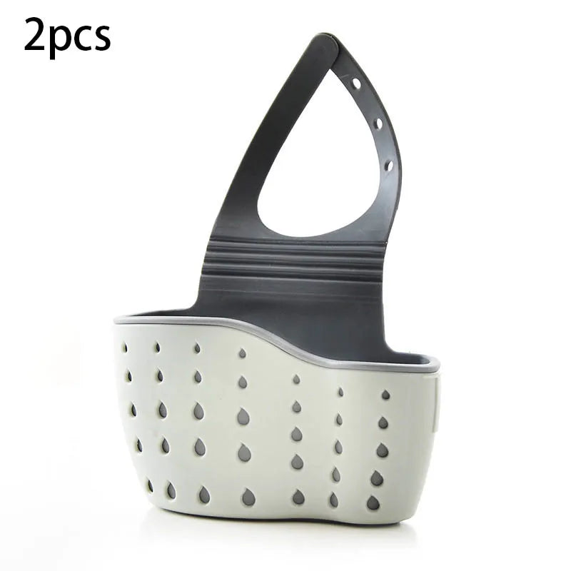 Hanging Kitchen Sink Caddy & Sponge Holder