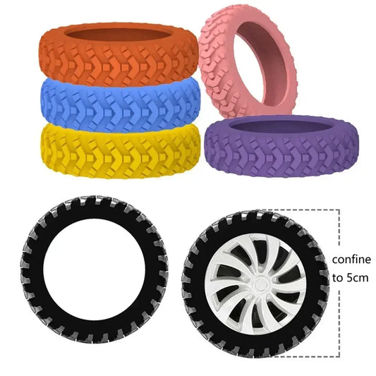 8Pcs Silicone Luggage Wheel Protector Covers