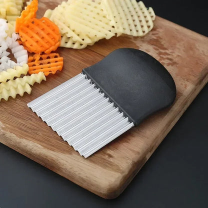 Stainless Steel Crinkle Cutter & Wavy Slicer