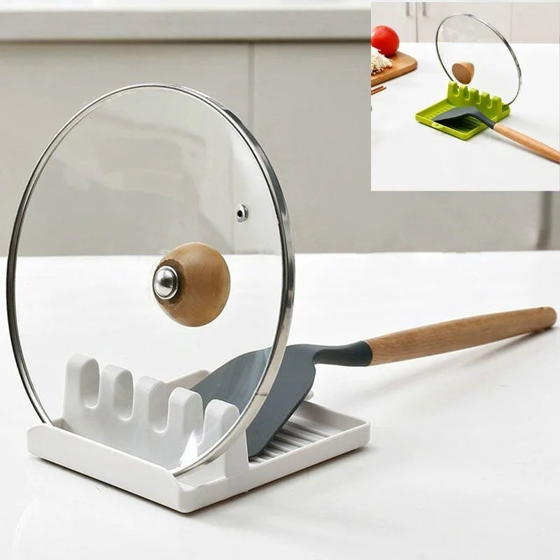 2-in-1 Spoon Rest & Pot Lid Holder