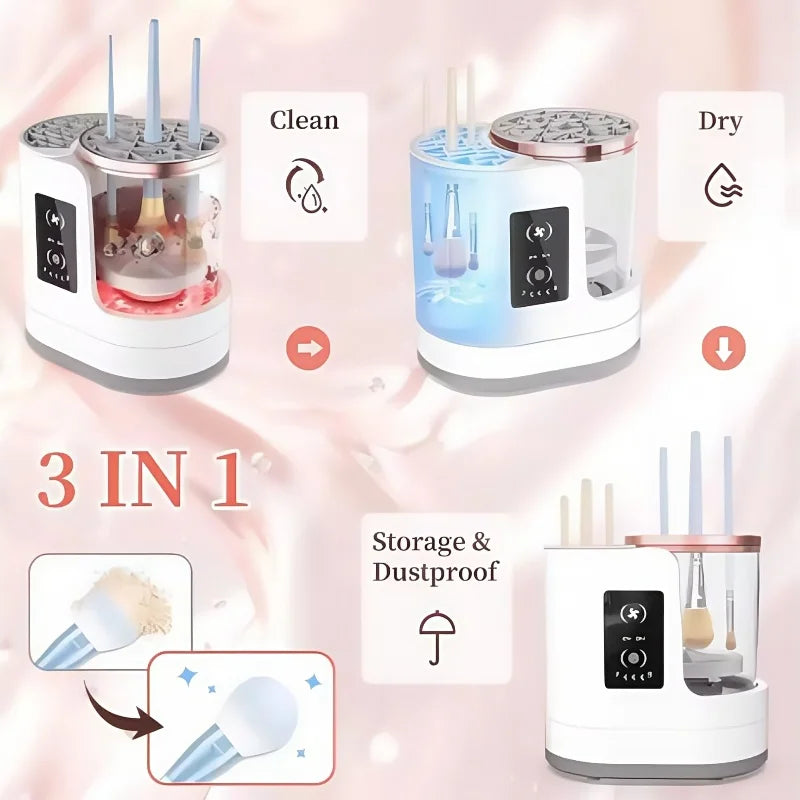 3-in-1 Electric Makeup Brush Cleaner & Dryer