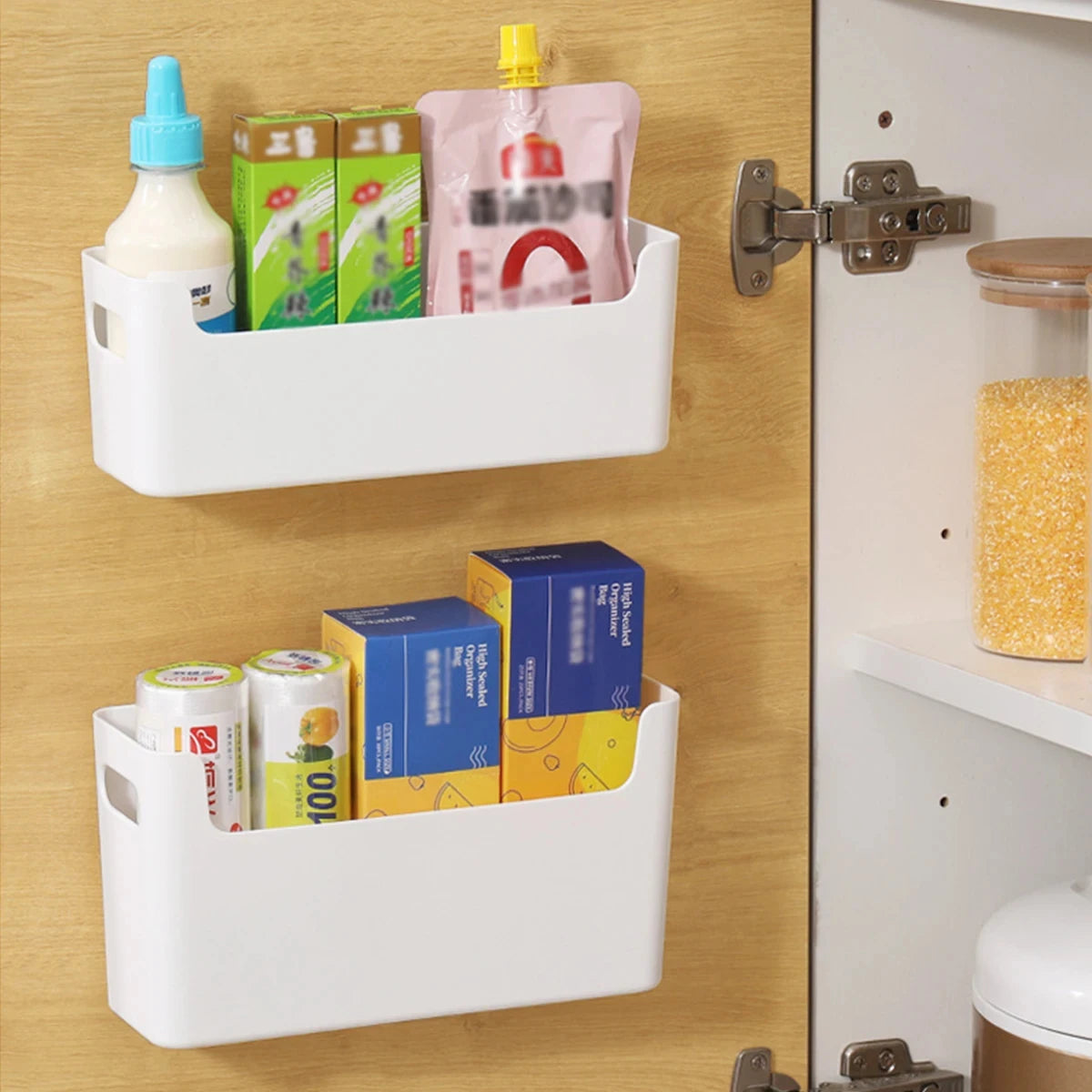 Cabinet Door Storage Rack