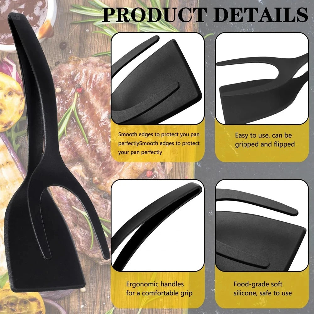 2-in-1 Flip Spatula Tongs