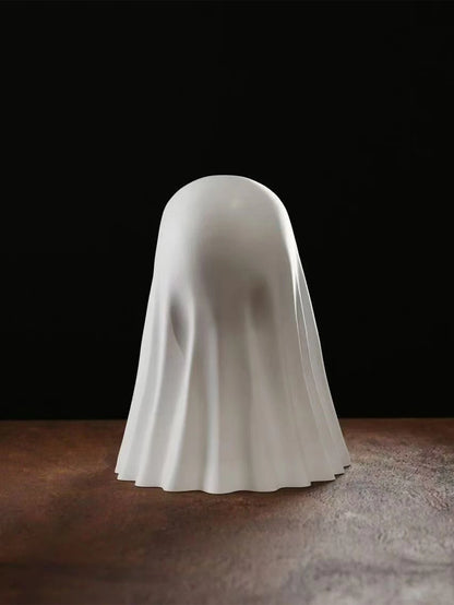 Middle Finger Ghost Statue — Funny Halloween Decor