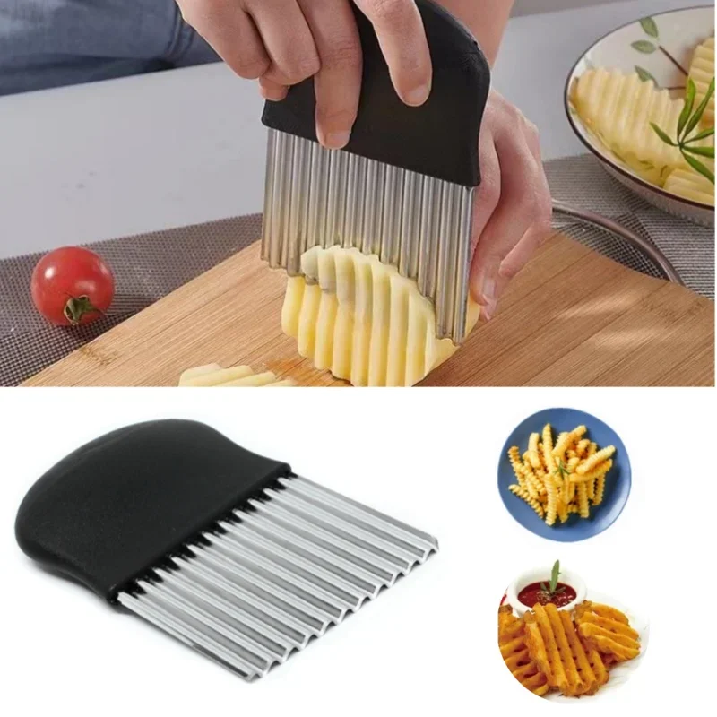 Stainless Steel Crinkle Cutter & Wavy Slicer
