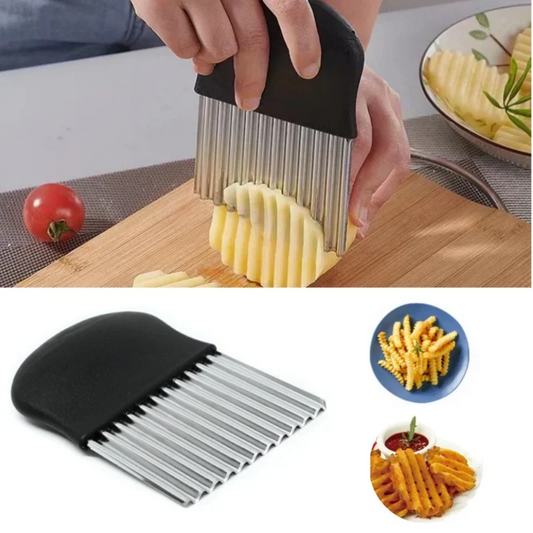 Stainless Steel Crinkle Cutter & Wavy Slicer