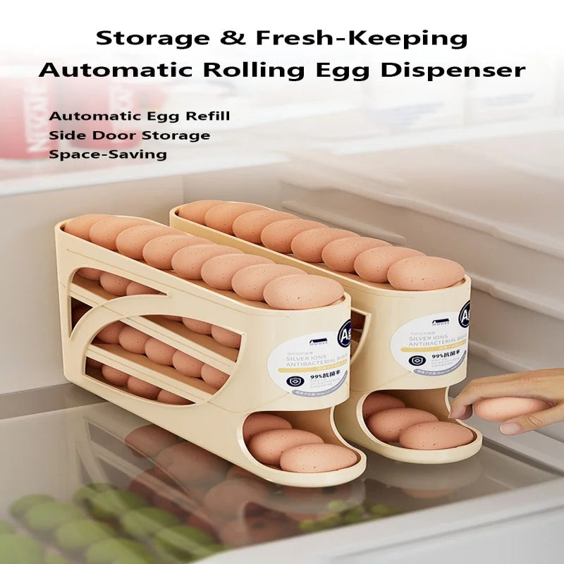 Auto-Rolling Egg Dispenser for the Fridge