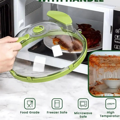 Microwave Food Cover with Steamer