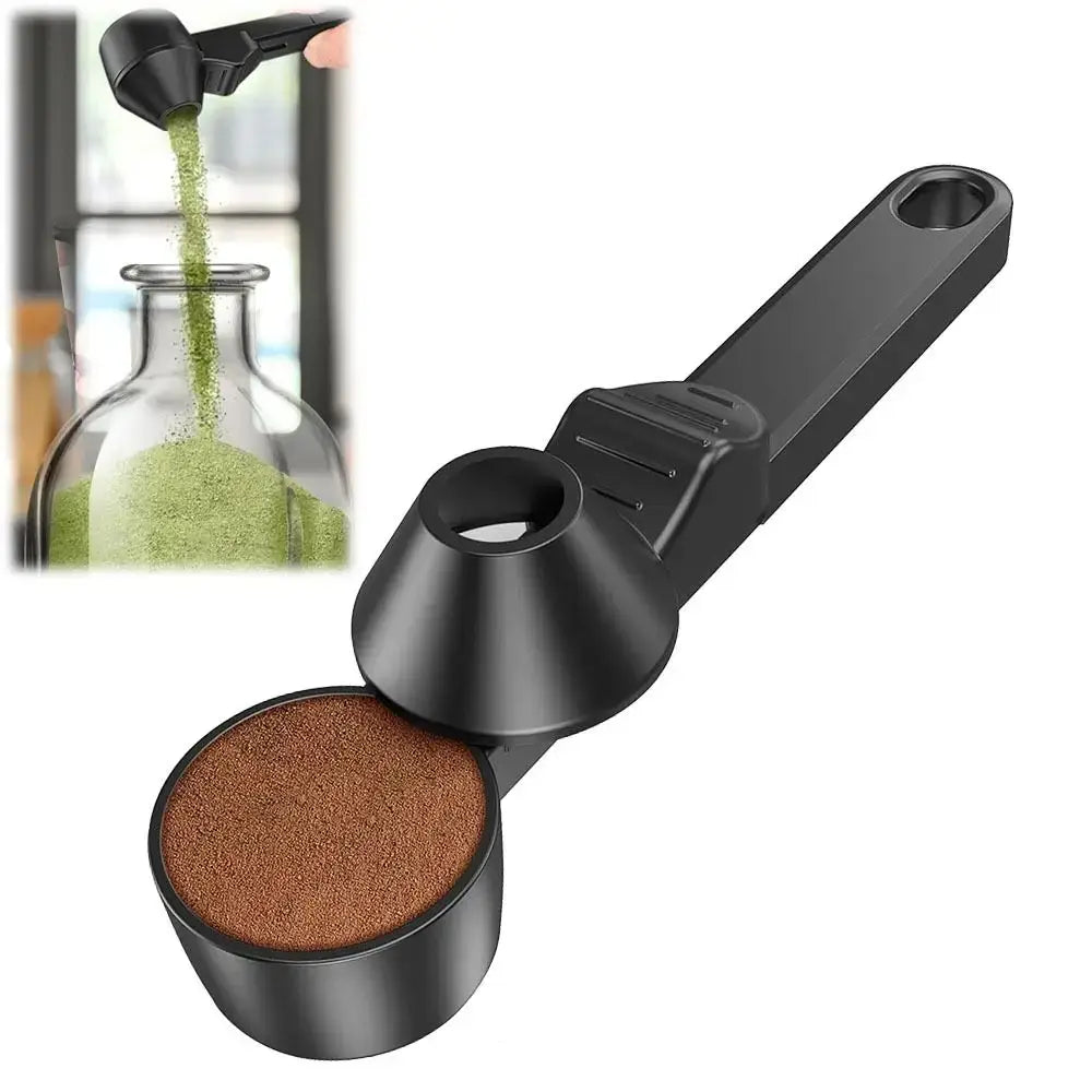 No-Spill Sliding Scoop, Funnel & Leveler