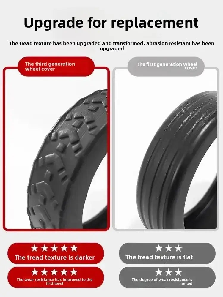 8Pcs Silicone Luggage Wheel Protector Covers
