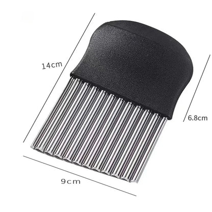 Stainless Steel Crinkle Cutter & Wavy Slicer