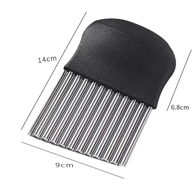 Stainless Steel Crinkle Cutter & Wavy Slicer