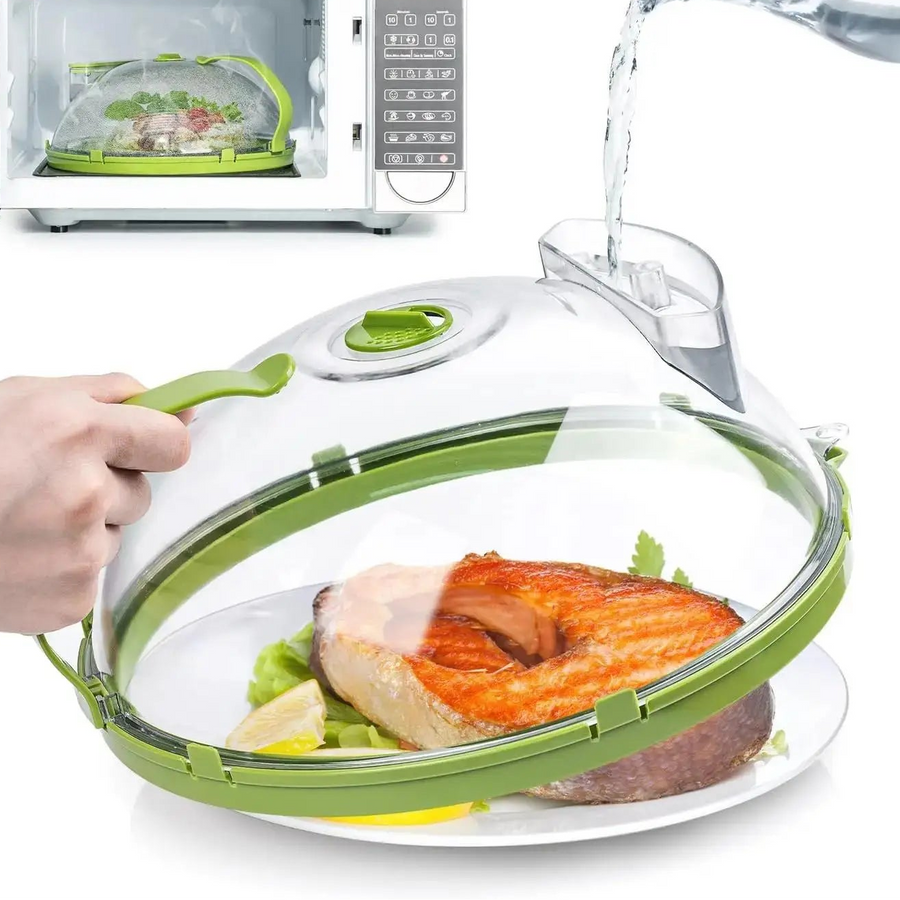 Microwave Food Cover with Steamer