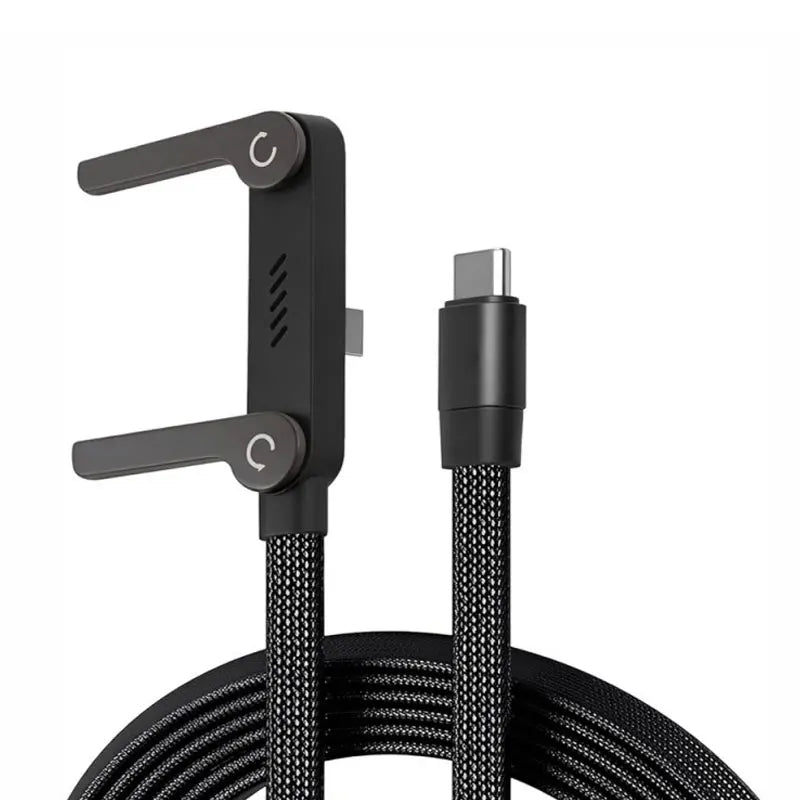 Fast Charging Type C to Type C, Cable USB C to Type C, with Foldable Stand
