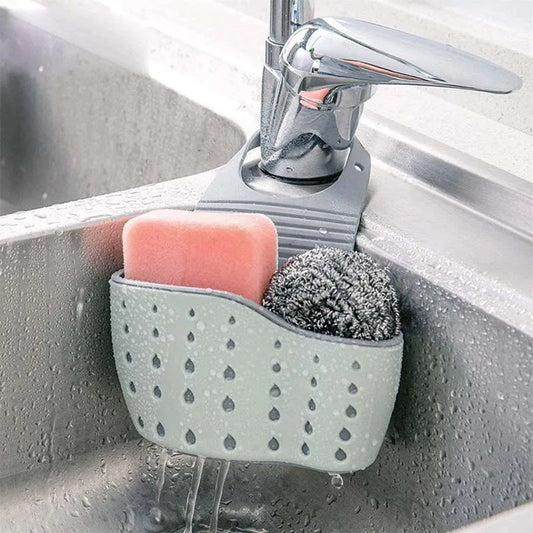 Hanging Kitchen Sink Caddy & Sponge Holder