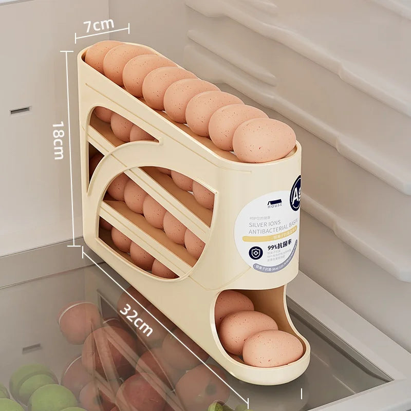 Auto-Rolling Egg Dispenser for the Fridge