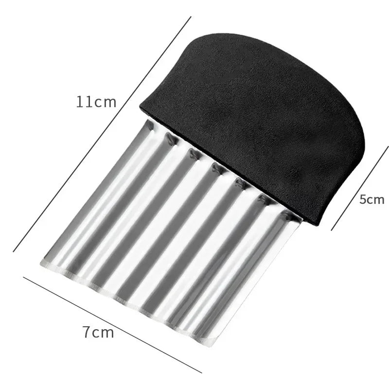 Stainless Steel Crinkle Cutter & Wavy Slicer