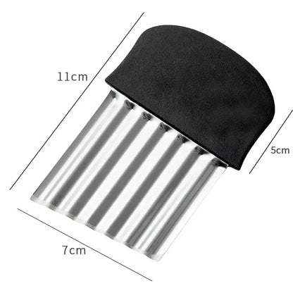 Stainless Steel Crinkle Cutter & Wavy Slicer